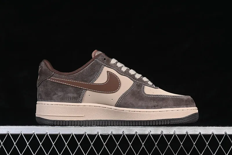 All categories Nk Air Force 1 Air Force series Nk Air Force 1 Low Air Force low-top Nike Air Force 1'07 Low Brown and light khaki Air Force 1 low-top casual sneakers KL1688-001